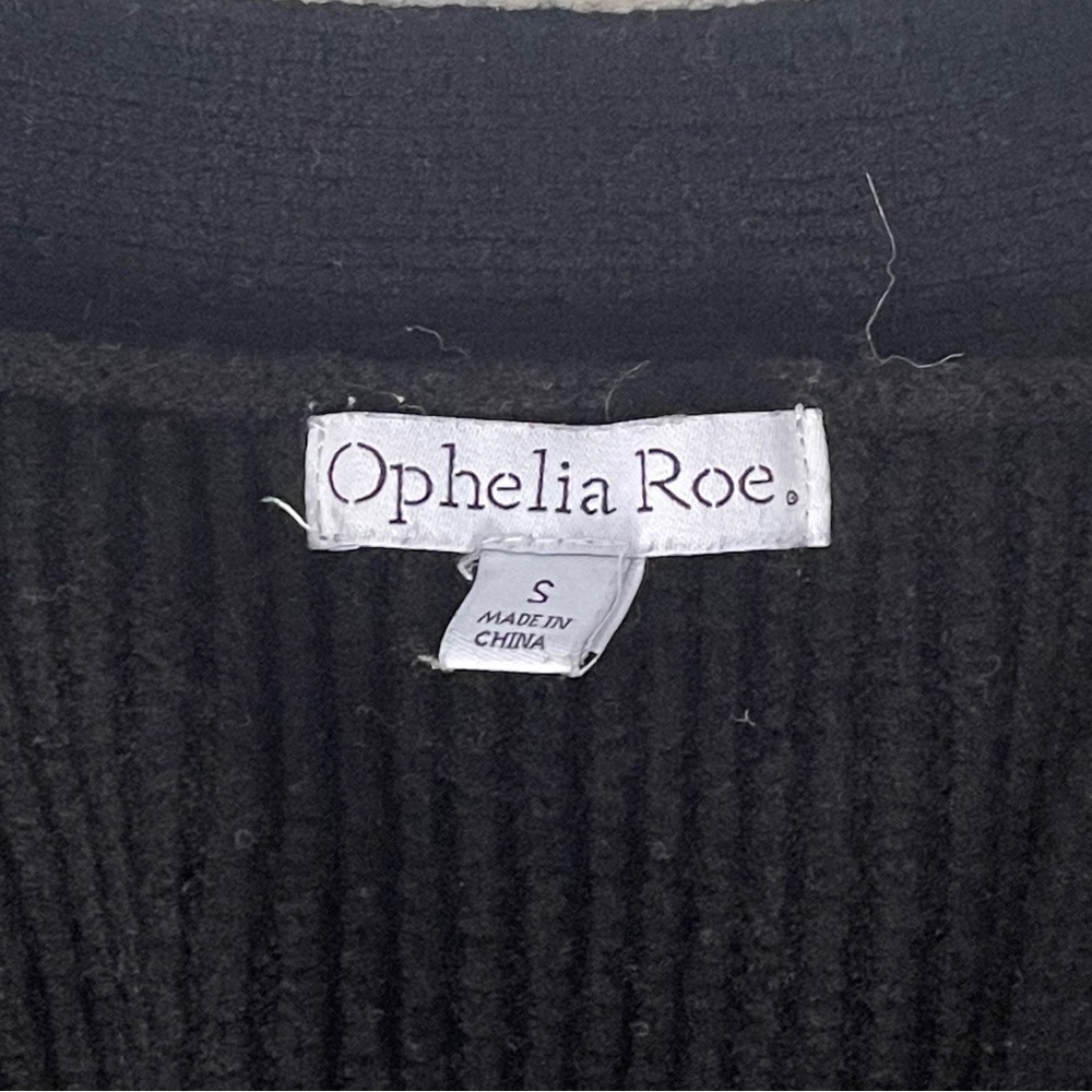 Black Ribbed Cardigan - Picture 4 of 4